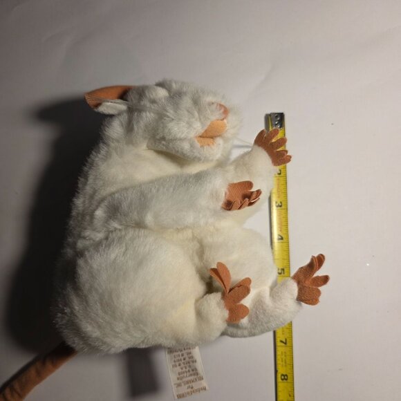 White Folkmanis Mouse Hand Puppet folktails plush rat rodent stuffed animal - Picture 6 of 6